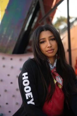 HOOey "Ladies Soft Shell Jacket" Black W/Red Floral Print Lining -Hooey Brands 21 Hooey 414