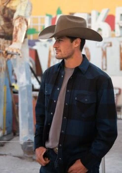 HOOey "Men's Flannels" Navy/Black -Hooey Brands 21 Hooey 496 dbf73942 de53 4b18 9552 d7e6137d80ce