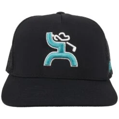 HOOey "Golf" Black Hat -Hooey Brands 2116T BK01