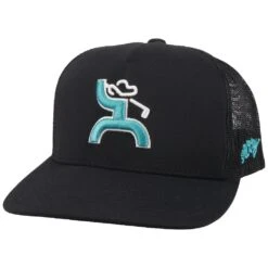 HOOey "Golf" Black Hat