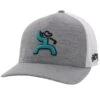 HOOey "Golf" Grey/White Flexfit Hat -Hooey Brands 2216GYWH02