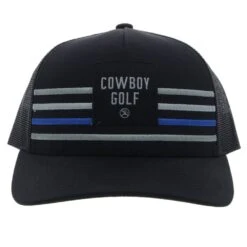 HOOey "Cowboy Golf " Black Hat -Hooey Brands 2230T BK01