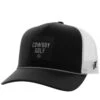 HOOey "Cowboy Golf" Black/White Hat -Hooey Brands 2330T BKWHFRONT