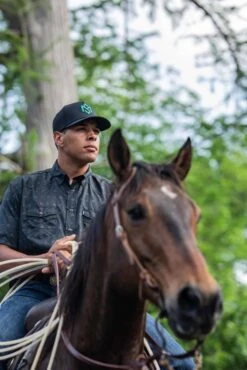 HOOey "Sol" Black Aztec Pattern Short Sleeve Pearl Snap Shirt -Hooey Brands 2R5A0349