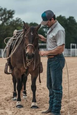 HOOey "Sol" Grey Short Sleeve Pearl Snap Shirt -Hooey Brands 2R5A0748