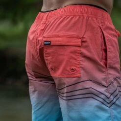 HOOey "Bigwake" Pink/Teal Board Shorts -Hooey Brands 2R5A8710