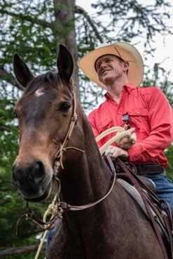 HOOey "Sol"Watermelon Long Sleeve Pearl Snap Shirt -Hooey Brands 2R5A9211