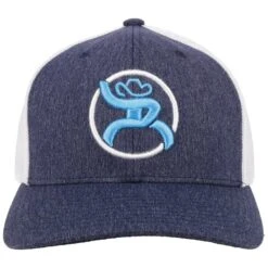 HOOey "Strap" Navy/White Hat 7 HOOey "Strap" Navy/White Hat -Hooey Brands 4029NVWH01