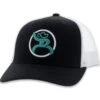 HOOey Roughy "Strap" - Black/White Hat -Hooey Brands 4029T BKWH