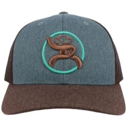 HOOey "Strap" Blue/Brown Hat -Hooey Brands 4029T BLBR01