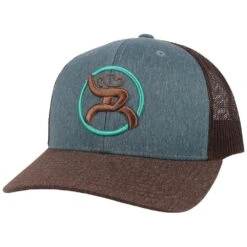 HOOey "Strap" Blue/Brown Hat