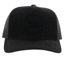 HOOey "Strap" Roughy Black Hat -Hooey Brands 4031T BK01