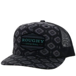 HOOey Youth "Tribe" Black W/ Aztec Print Hat