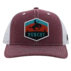 HOOey "Punchy" Maroon/White Hat -Hooey Brands 5027T MAWH01