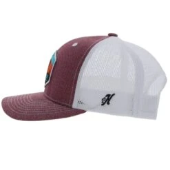 HOOey "Punchy" Maroon/White Hat -Hooey Brands 5027T MAWH05