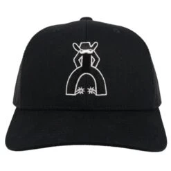 HOOey "Punchy" Snapback Black Hat -Hooey Brands 5028T BK1
