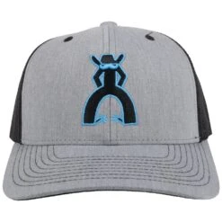HOOey "Punchy" Embroidered Logo, Grey Hat 7 HOOey "Punchy" Embroidered Logo, Grey Hat -Hooey Brands 5028T GYBK01