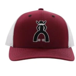 HOOey "Punchy" Hat, Maroon/White -Hooey Brands 5028T MAWH01