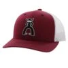HOOey "Punchy" Hat, Maroon/White -Hooey Brands 5028T MAWH02