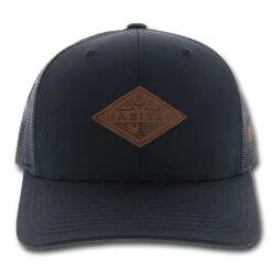 HOOey "Graphite" Black Hat -Hooey Brands 6007T BKfront 59380.1550308816.1280.1280