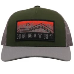 HOOey "Habitat" Green/Grey Hat -Hooey Brands 6012T GRGY01