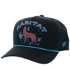 HOOey "Habitat" Black W/orange & Blue Stitching Hat -Hooey Brands 6017T BK02