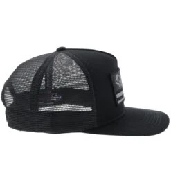 HOOey "American Made" Black Hat -Hooey Brands AMCC gray.black side2