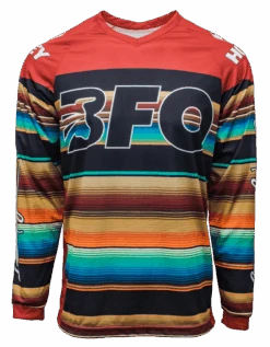 HOOey BFO Youth Jersey Rust/Serape Print -Hooey Brands BFO329 FRONT 666bb0cf e432 45c7 8c0e 230d4f6387c9