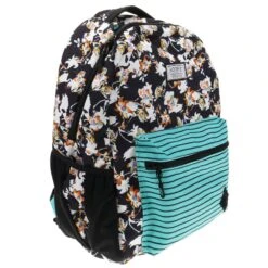 "Recess" Black/ White Floral Pattern Hooey Backpack -Hooey Brands BP041TLBK 2