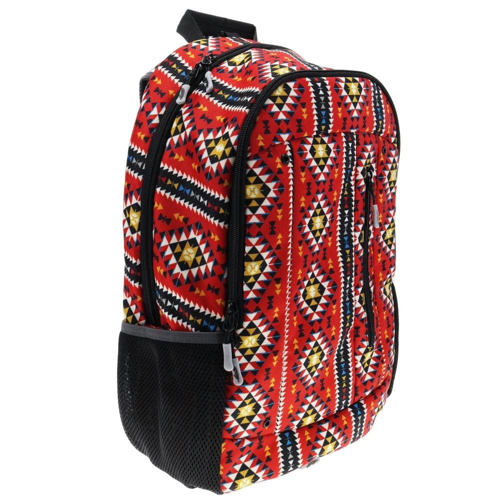 "Rockstar" Aztec Red/Black Hooey Backpack 4 "Rockstar" Aztec Red/Black Hooey Backpack - Image 4