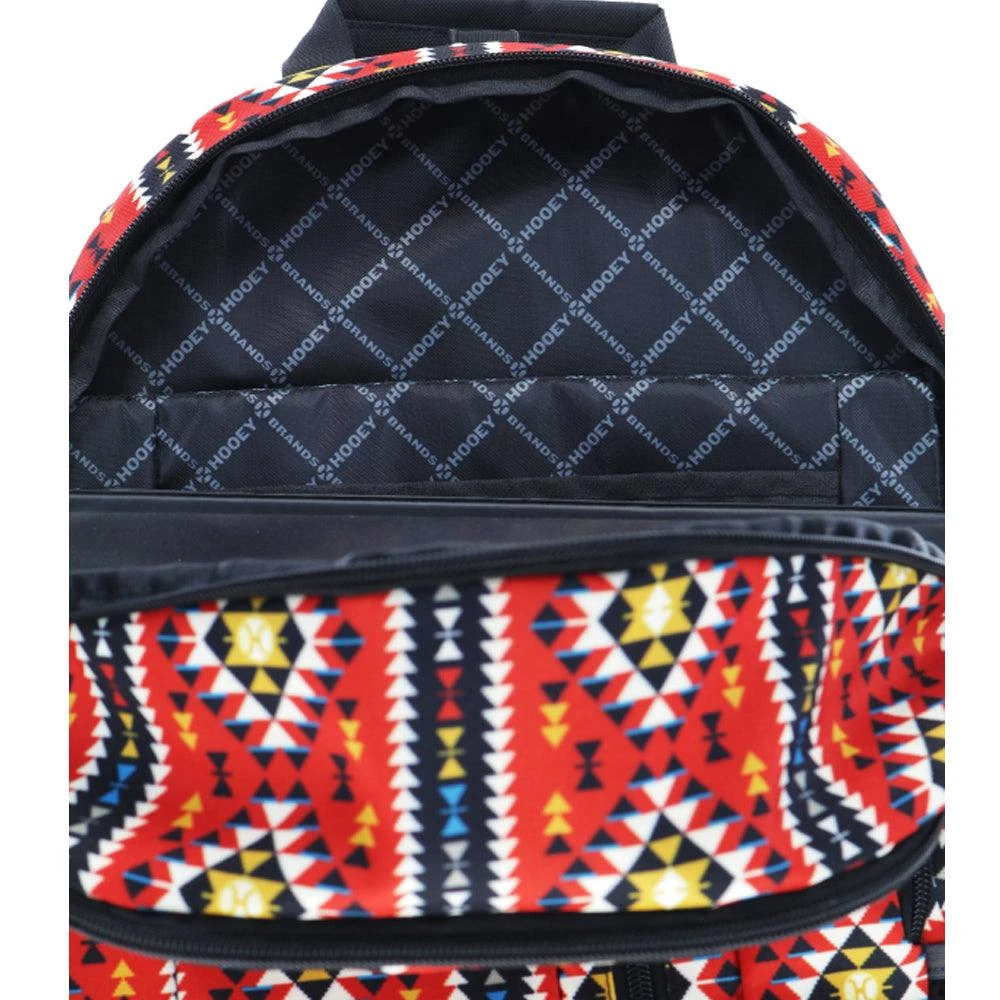 "Rockstar" Aztec Red/Black Hooey Backpack 3 "Rockstar" Aztec Red/Black Hooey Backpack - Image 3