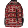 "Rockstar" Aztec Red/Black Hooey Backpack -Hooey Brands BP042BKRD front