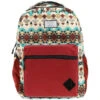 "Recess" Hooey Backpack Cream/Turquoise W/Aztec -Hooey Brands BP051AZBU 01