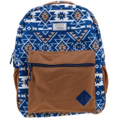 "Recess" Hooey Backpack Navy/White W/Aztec