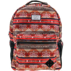 "Recess" Hooey Backpack Red/Tan/Black W/Black/Tan Accents