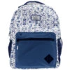 "Recess" Hooey Backpack White/Navy Floral W/Black/White Accents -Hooey Brands BP051WHNV 01