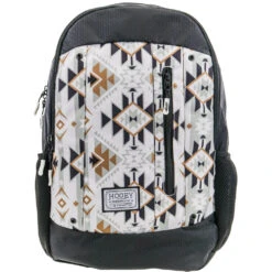 "Rockstar"Hooey Backpack White/Cream Aztec Pattern W/Black