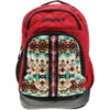 "Ox" Hooey Backpack Cream/Turquoise Aztec Pattern W/Burgundy /Black -Hooey Brands BP054AZBU 01