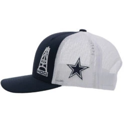 HOOey "Dallas Cowboys" HOG Hat Navy/White W/Cowboys Logo -Hooey Brands DC23 01 A05