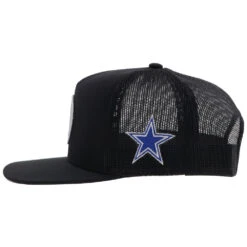 HOOey "Dallas Cowboys" HOG Hat Black W/ Grey & Navy -Hooey Brands DC23 02 A05