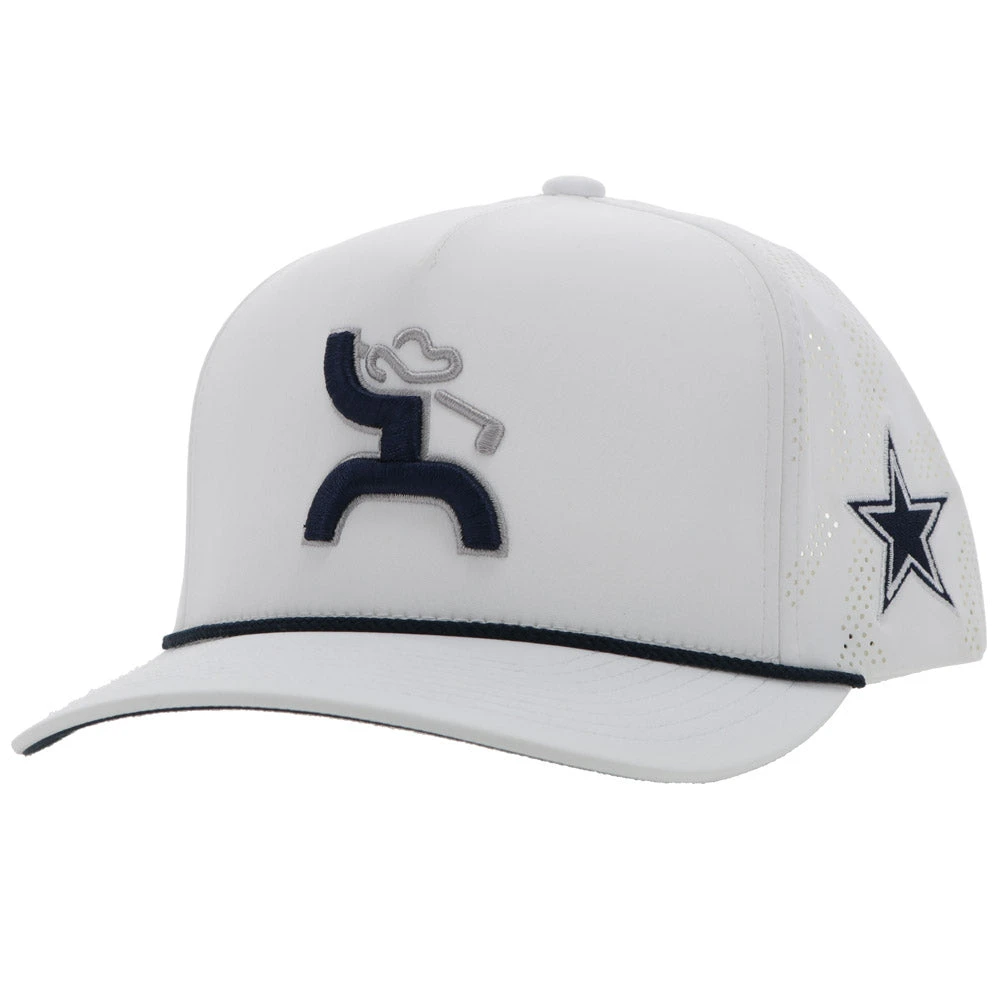 HOOey "Dallas Cowboys" Cowboy Golf Hat White W/Cowboys Logo 1 HOOey "Dallas Cowboys" Cowboy Golf Hat White W/Cowboys Logo