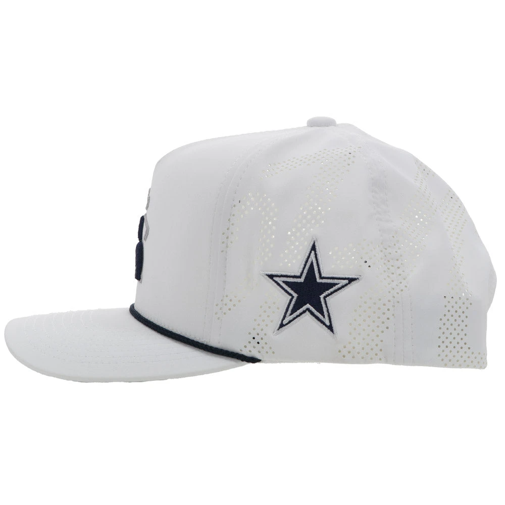 HOOey "Dallas Cowboys" Cowboy Golf Hat White W/Cowboys Logo 3 HOOey "Dallas Cowboys" Cowboy Golf Hat White W/Cowboys Logo - Image 3