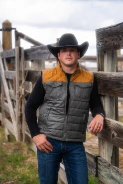 "Hooey Packable Vest" Green -Hooey Brands DSC00191