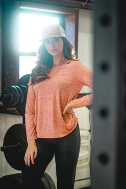 HOOey "Easy Breezy" Heathered Autumn Orange Hoody -Hooey Brands DSC09355