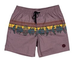 HOOey Youth "The Bigwake" Maroon Board Shorts