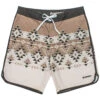 HOOey "Shaka" Brown/Cream W/Aztec Pattern Board Shorts