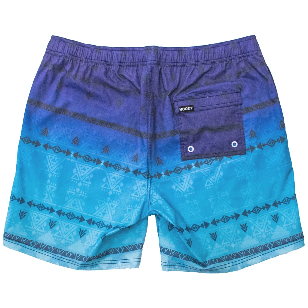 HOOey Youth "Bigwake" Blue/Teal Ombre Pattern Board Shorts 2 HOOey Youth "Bigwake" Blue/Teal Ombre Pattern Board Shorts - Image 2