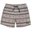 HOOey "Bigwake" Grey/Red/Blue Aztec Pattern Board Shorts -Hooey Brands HB2022GYRDFront
