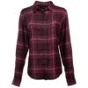 HOOey "Ladies Flannels" Maroon/Black -Hooey Brands HF1001MABK