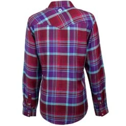 HOOey "Ladies Flannels" Purple/Red -Hooey Brands HF1001PLRD B
